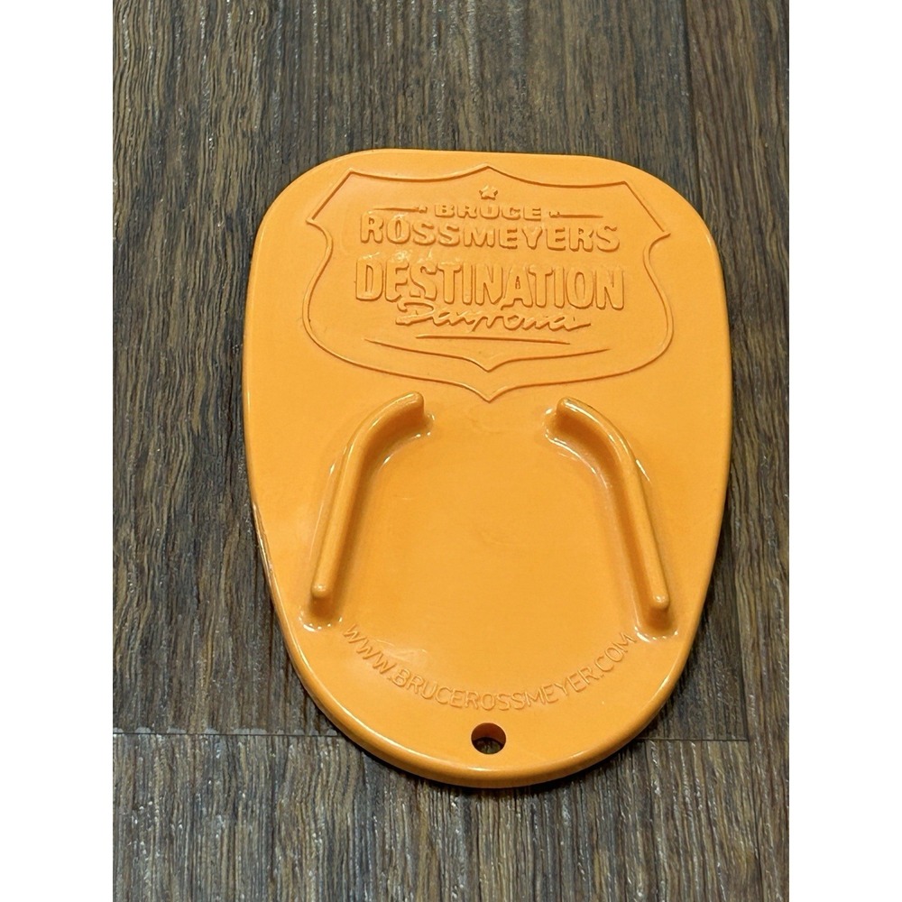 Plastic Motorcycle Kickstand Pad Biker Kick Stand Orange
